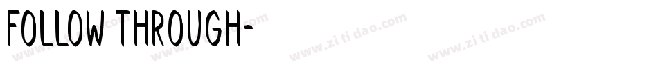 Follow Through字体转换